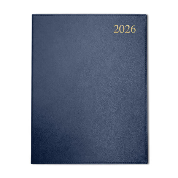 Chelsea Luxury Quarto Diary - White Paper - Week to View