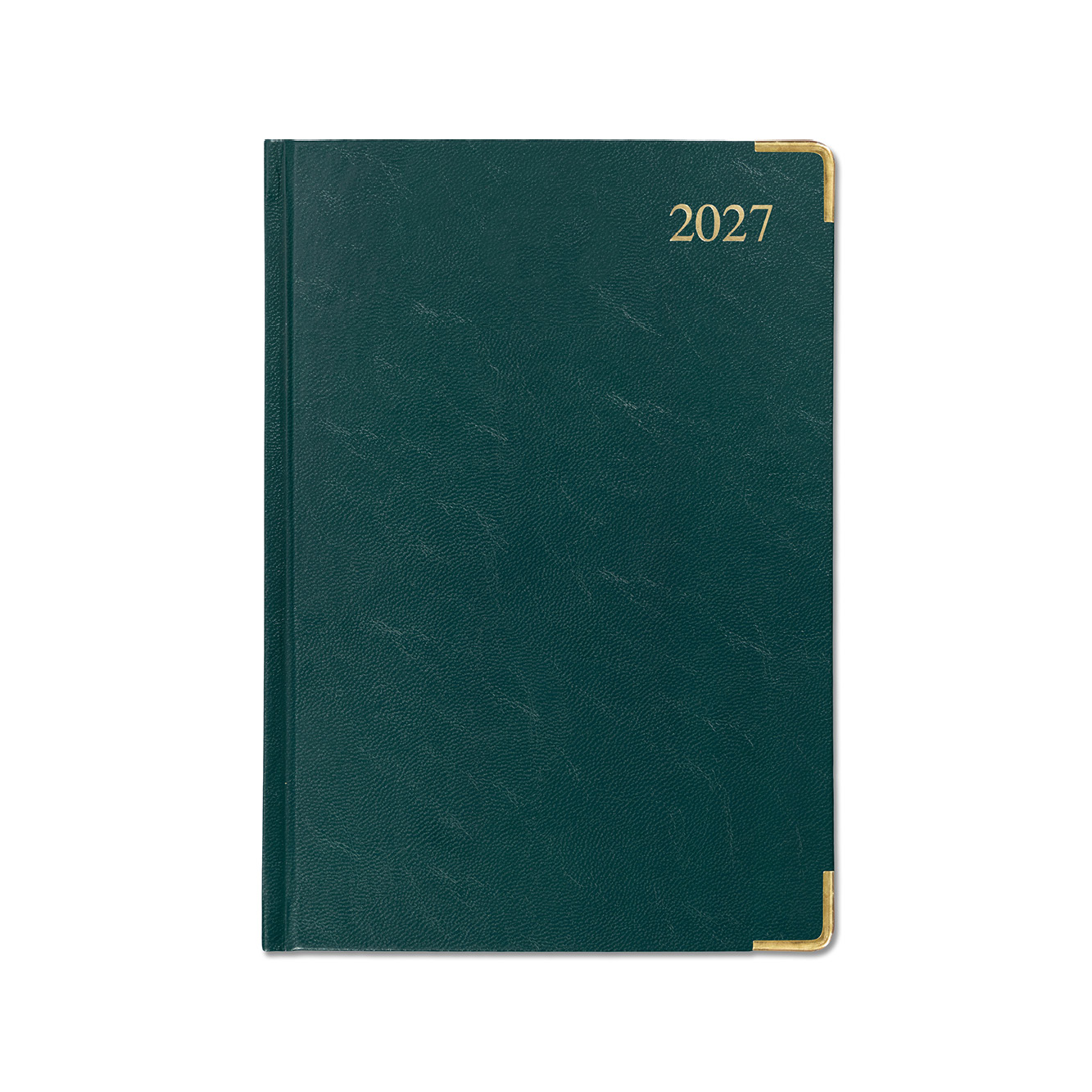 Deluxe FineGrain A5 Desk Diary - Cream Paper - Day per Page